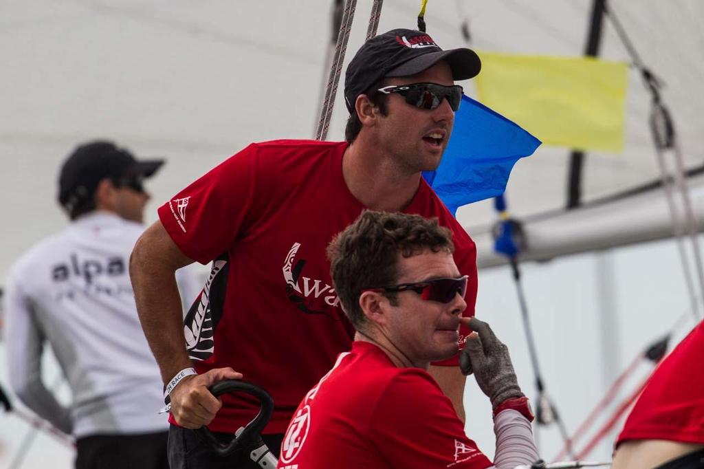 Phil Robertson of WAKA Racing on 5-1 on the first day of Qualifying - 2014 Sopot Match Race ©  Robert Hajduk / WMRT